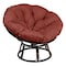 Classic Accessories Montlake Water-Resistant 50" Papasan Cushion, Heather Henna 60-539-046601-EC - alternate 1